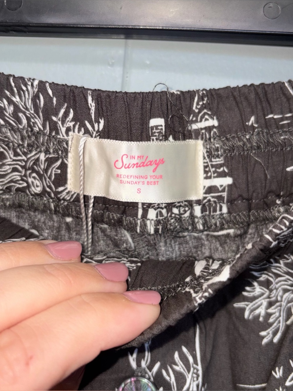 In My Sundays NWT Black Halloween Toile Boxer Short Cotton Small - Picture 5 of 8